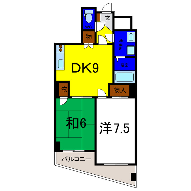 【エグゼ古川の間取り】