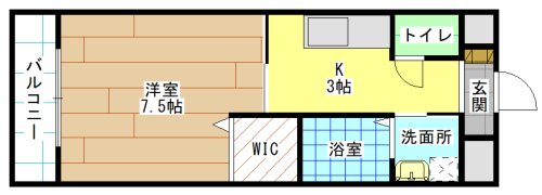 北九州市門司区柳町のマンションの間取り