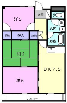 伊賀市四十九町のマンションの間取り