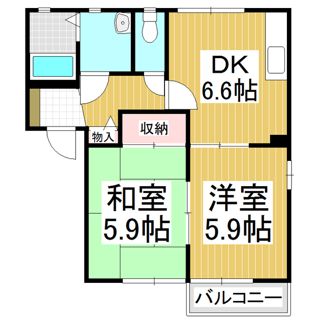 ラポール・カイト　Ａの間取り