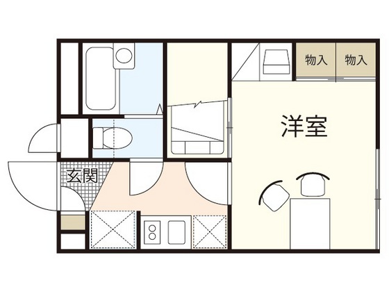 レオパレス立戸新開の間取り