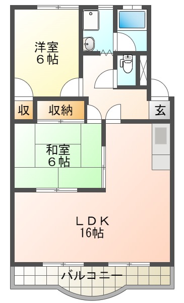 アリビオ（鵜沼南町）の間取り