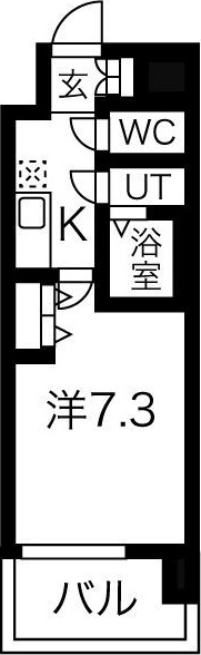 大阪市淀川区木川東のマンションの間取り