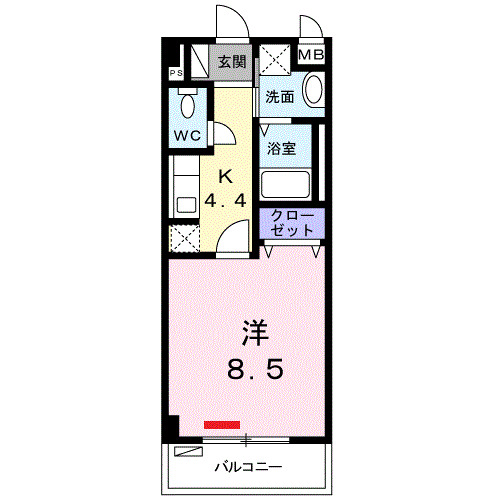 テゾーロ　ミオの間取り