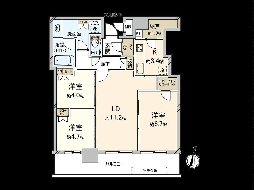 ブランズタワー梅田Ｎｏｒｔｈの間取り