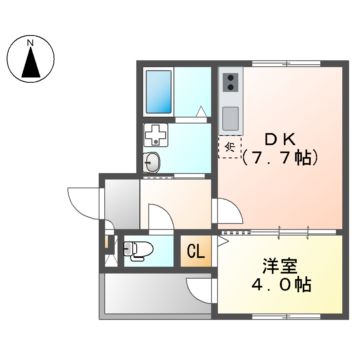 ムーブ六番町ウエスト（MOVE六番町WESTの間取り