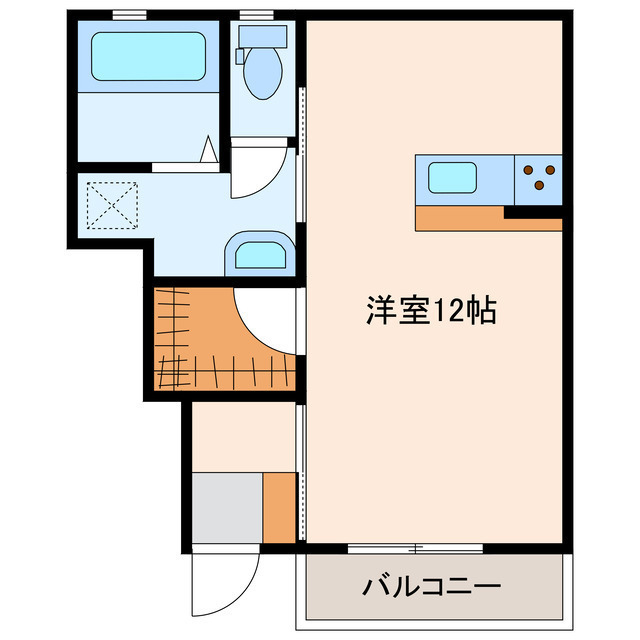 エイブルメゾン岡村町Ａ棟の間取り