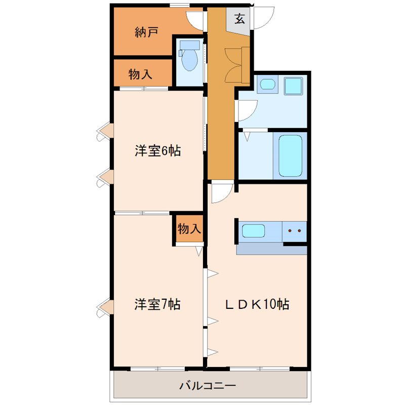 宇都宮市泉が丘のマンションの間取り