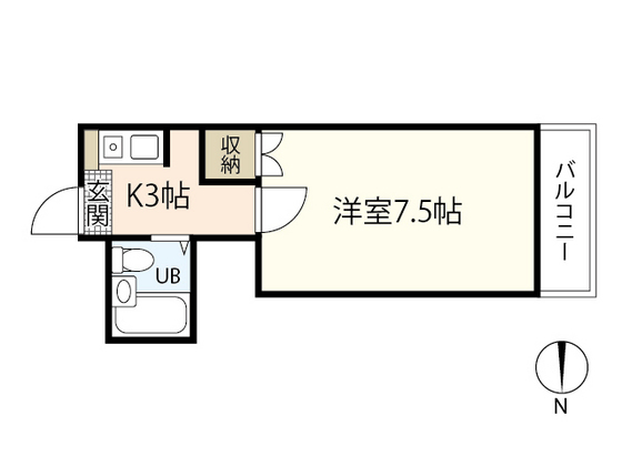 広島市西区庚午中のマンションの間取り