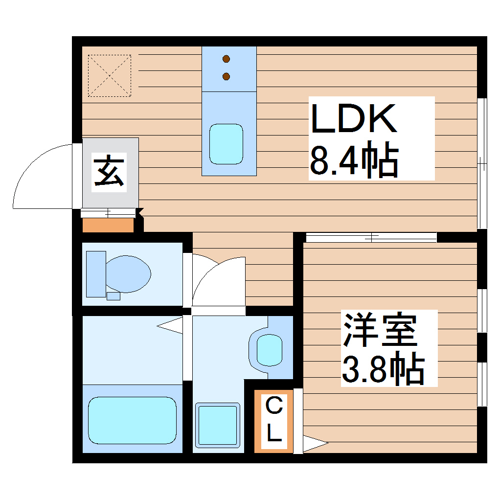 ブレインバレー鹿野の間取り