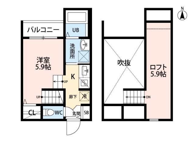 Ｃｒｅｓｔｒｅ　ｎｏｒｔｅ新水前寺の間取り