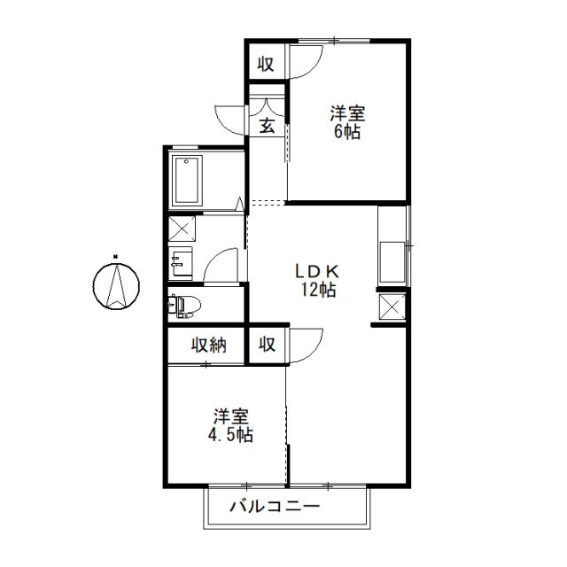 カーサプリメーラの間取り