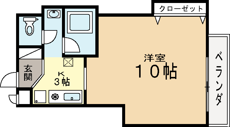 城陽市寺田のマンションの間取り