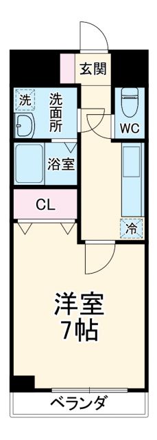 アスヴェル京都外大前の間取り