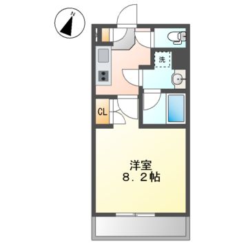 名古屋市千種区堀割町のマンションの間取り