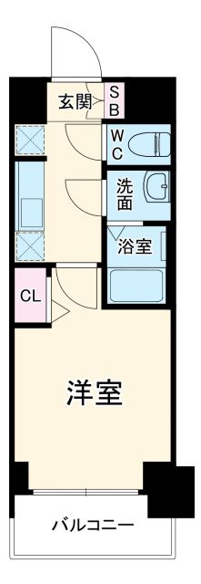 プレサンス名駅南エディフィスの間取り