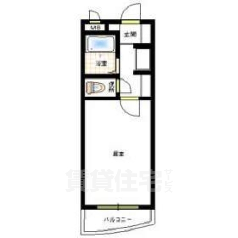 【橿原市久米町のマンションの間取り】