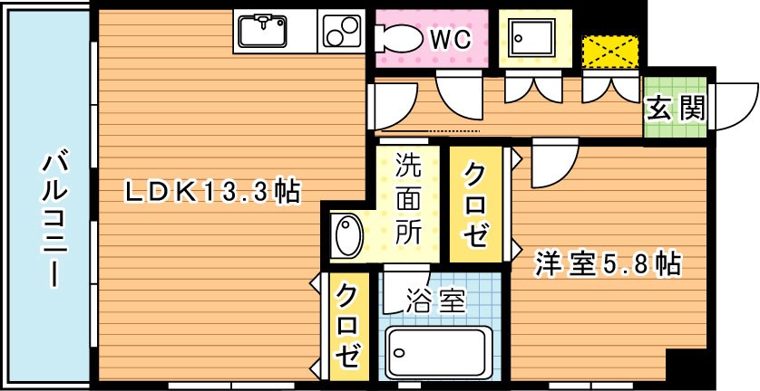 ライオンズマンション青山第3の間取り