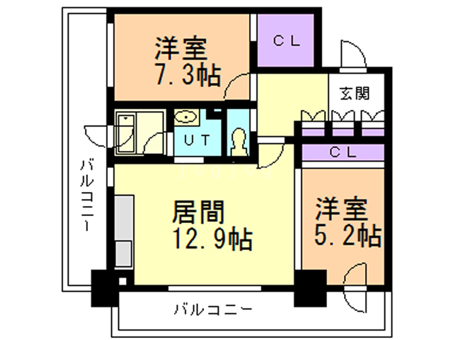 Ｓ－ＦＯＲＴ豊平三条の間取り