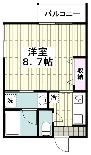 茅ヶ崎市代官町のマンションの間取り