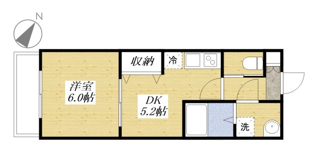 MELDIA拝島IIの間取り