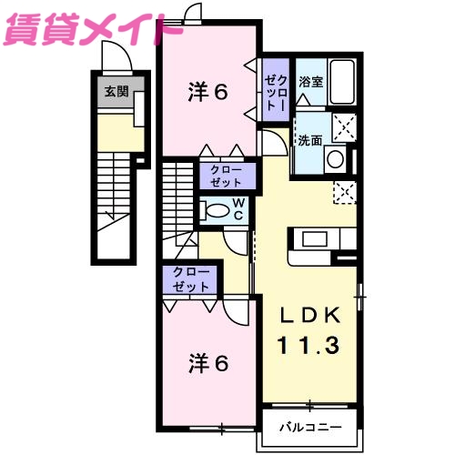 【度会郡度会町大野木のアパートの間取り】