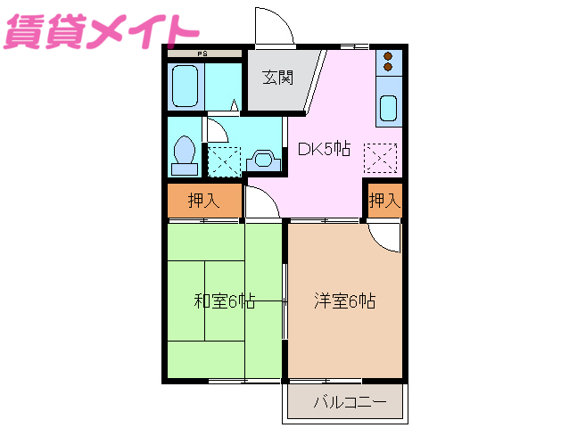 エバーグリーンIの間取り