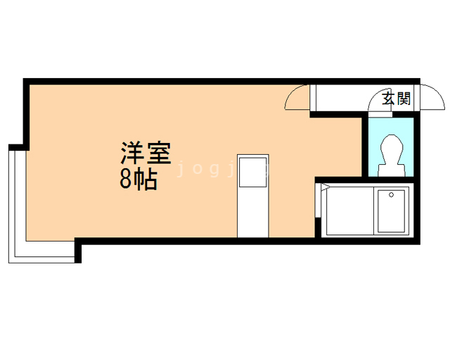 【札幌市西区発寒六条のアパートの間取り】