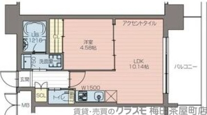 プレジオ阿波座の間取り