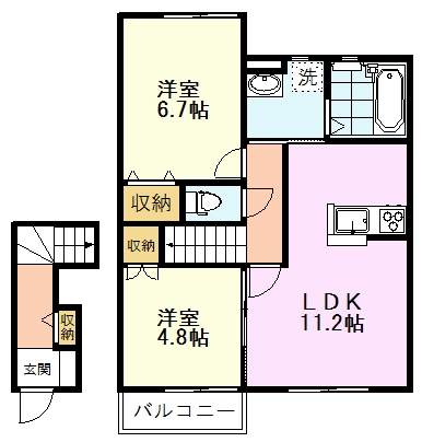 ハーブス カモミールの間取り