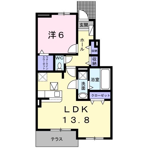 杵島郡大町町大字大町のアパートの間取り