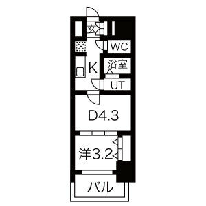 メイクス鶴舞IIの間取り