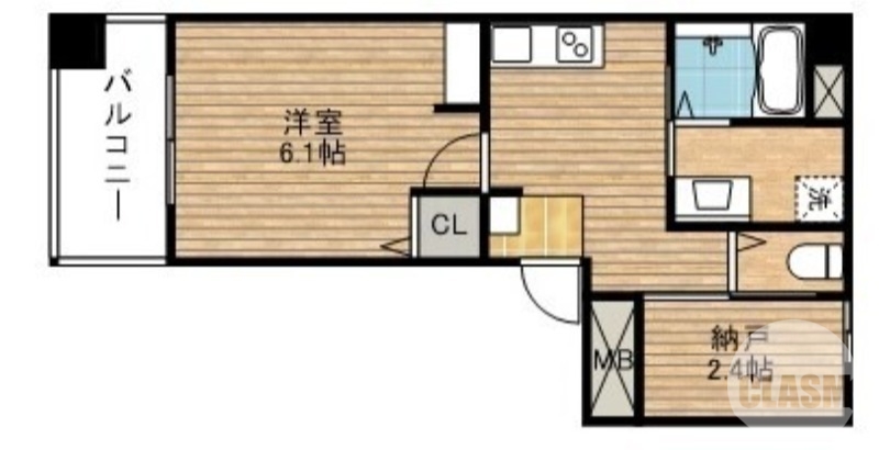 【堺市中区深井沢町のマンションの間取り】