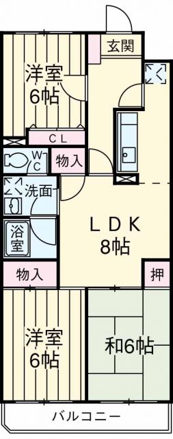 上尾市大字上尾下のマンションの間取り