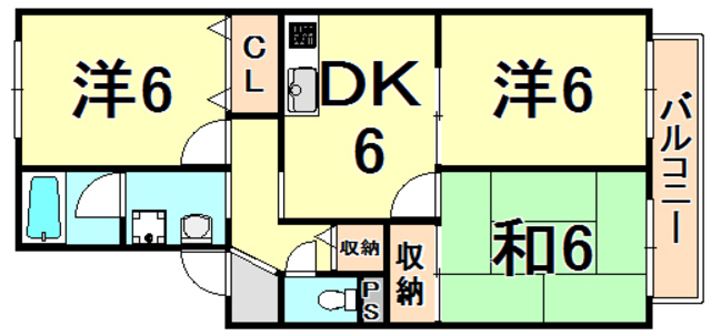 パークヒルズ春日丘の間取り