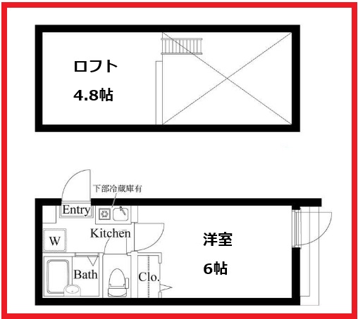 レーヴ扇の間取り