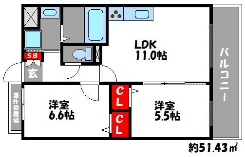 Ｊパラッツォの間取り