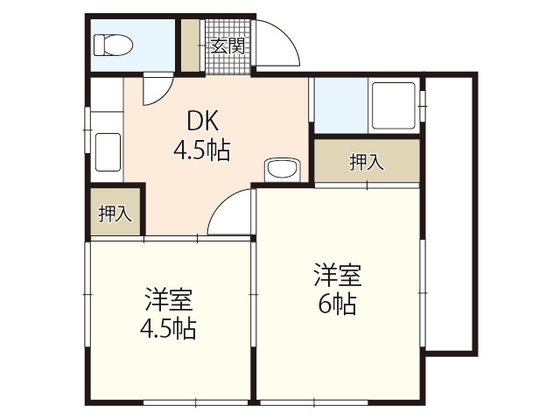 広島市中区南千田西町のマンションの間取り