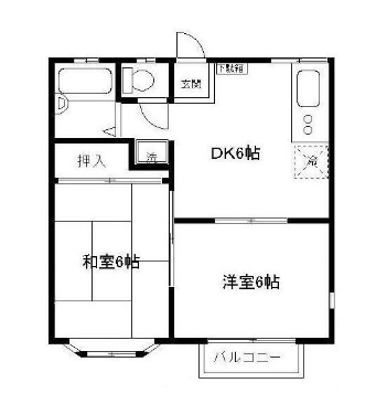 横浜市緑区鴨居町のアパートの間取り