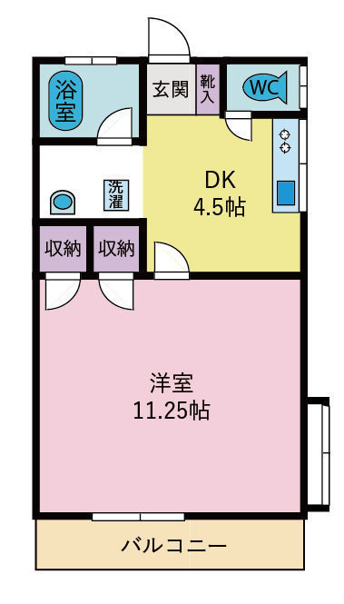 【ヴィラ山本の間取り】