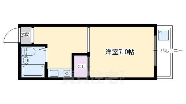 シティハイツ三条の間取り