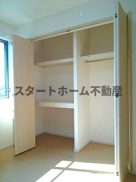 収納　たっぷりとした収納スペースです