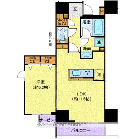 東京メトロ日比谷線 仲御徒町駅 徒歩6分 11階建 築8年の間取り写真