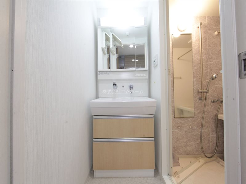 洗面設備　脱衣所　独立洗面台（シャンプードレッサー付）