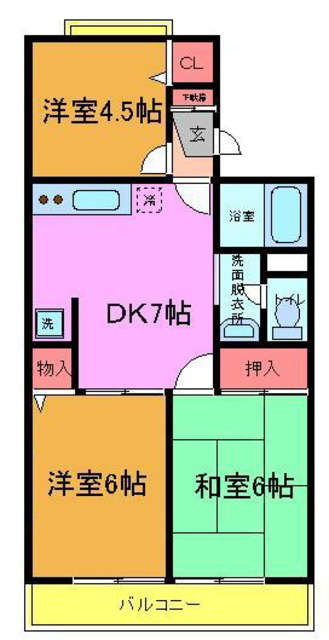 ガーデンホームズIの間取り写真