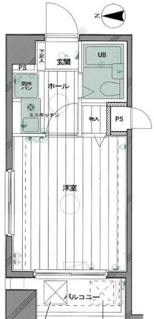 都営三田線 芝公園駅 徒歩4分 8階建 築28年の間取り写真
