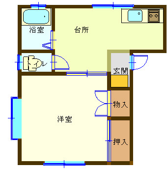 スカイハイツの間取り