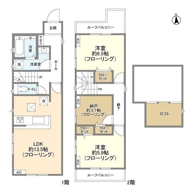 東京都西東京市保谷町２（一戸建）の賃貸物件の間取り