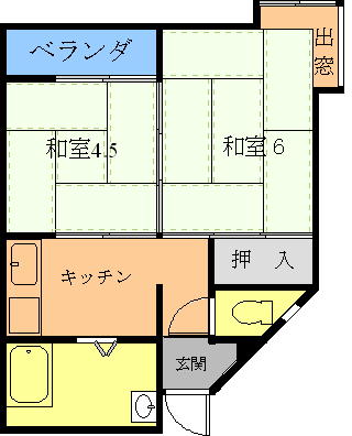 大高第１アパートの間取り