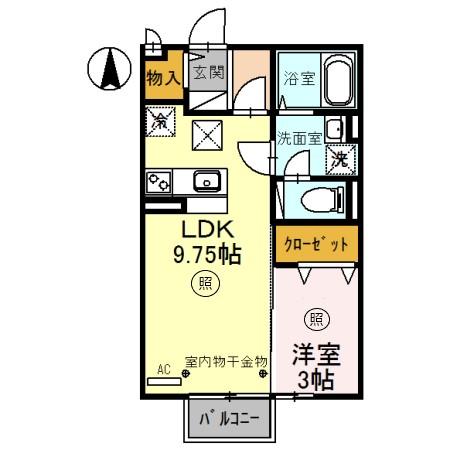 ウエストハイツ・セントラルハイツ　セントラルハイツの間取り